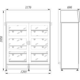 Шкафы для стерильного хранения Lamsystems БАВнп-01-Ламинар-С.-1,2 (440.120)